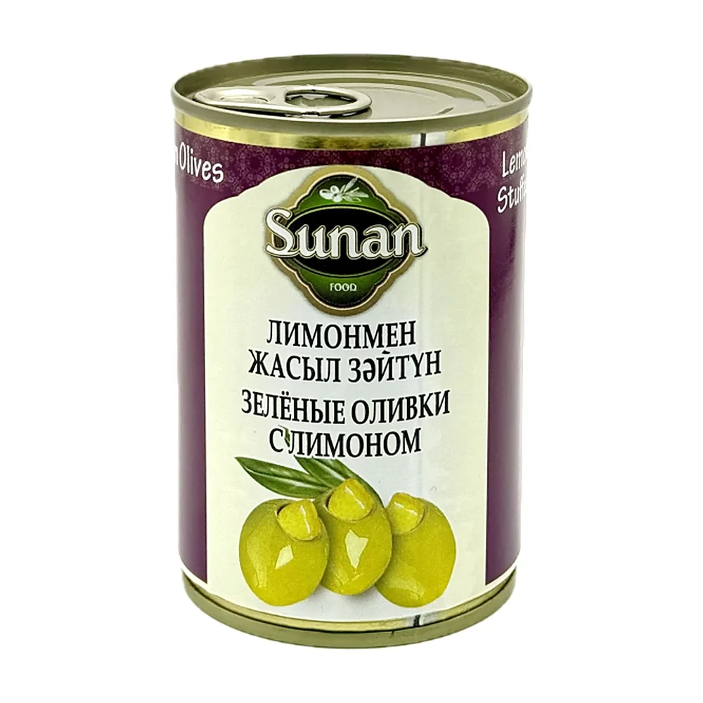 Оливки зелёные с лимоном «Sunan food»
